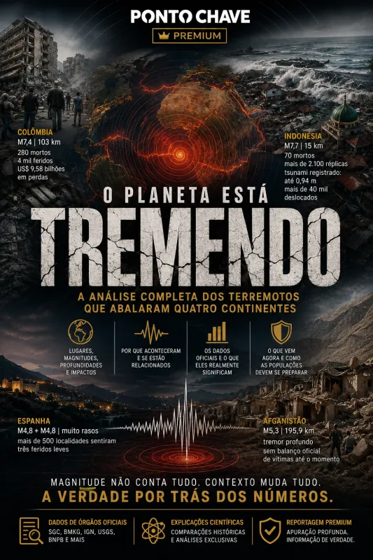 O planeta está tremendo mais? A análise dos terremotos que atingiram diferentes partes do mundo